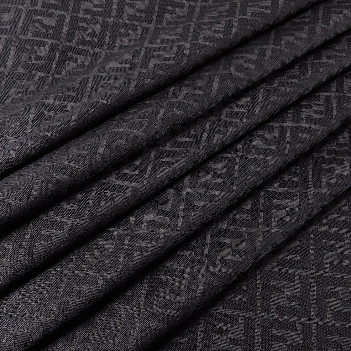 Fendi 2026 FF Shawl Scarf Black Silk