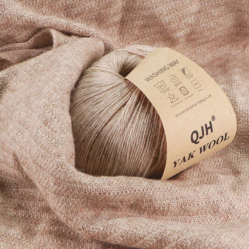 Undyed Organic Mongolian Yak Wool Yarn - For Hand knitting Crochet DIY