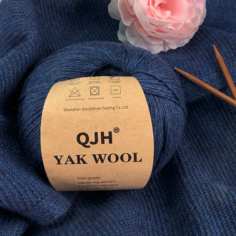 Undyed Organic Mongolian Yak Wool Yarn - For Hand knitting Crochet DIY