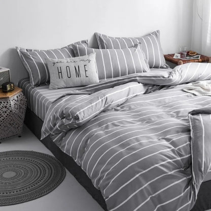 Classic Bedding Set 5 Size Summer Bed Linen 3pcs/4pcs Set Duvet Cover Set