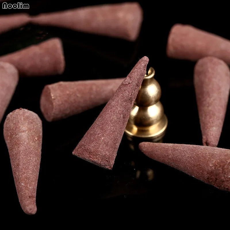 Handmade Natural Incense Cone Aromatherapy for Home & Meditation - 100% Pure Tibetan Flower & Bud Fragrance