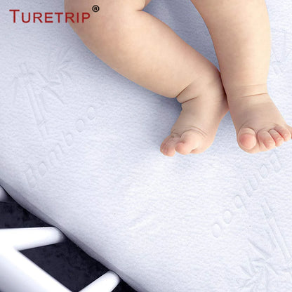 Waterproof Bamboo Crib Mattress Pad Cover