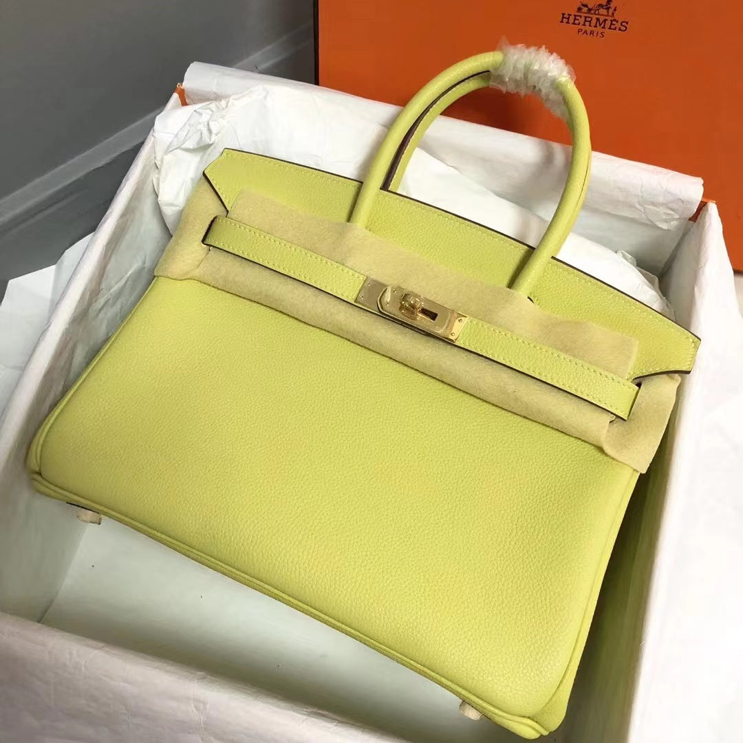 HM BIRKIN 25CM YELLOW TOGO LEATHER GOLD HARDWARE