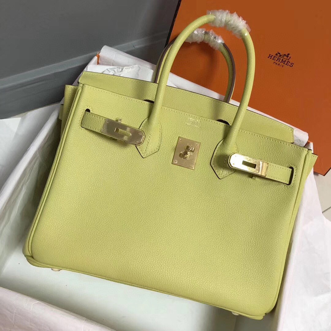 HM BIRKIN 25CM YELLOW TOGO LEATHER GOLD HARDWARE