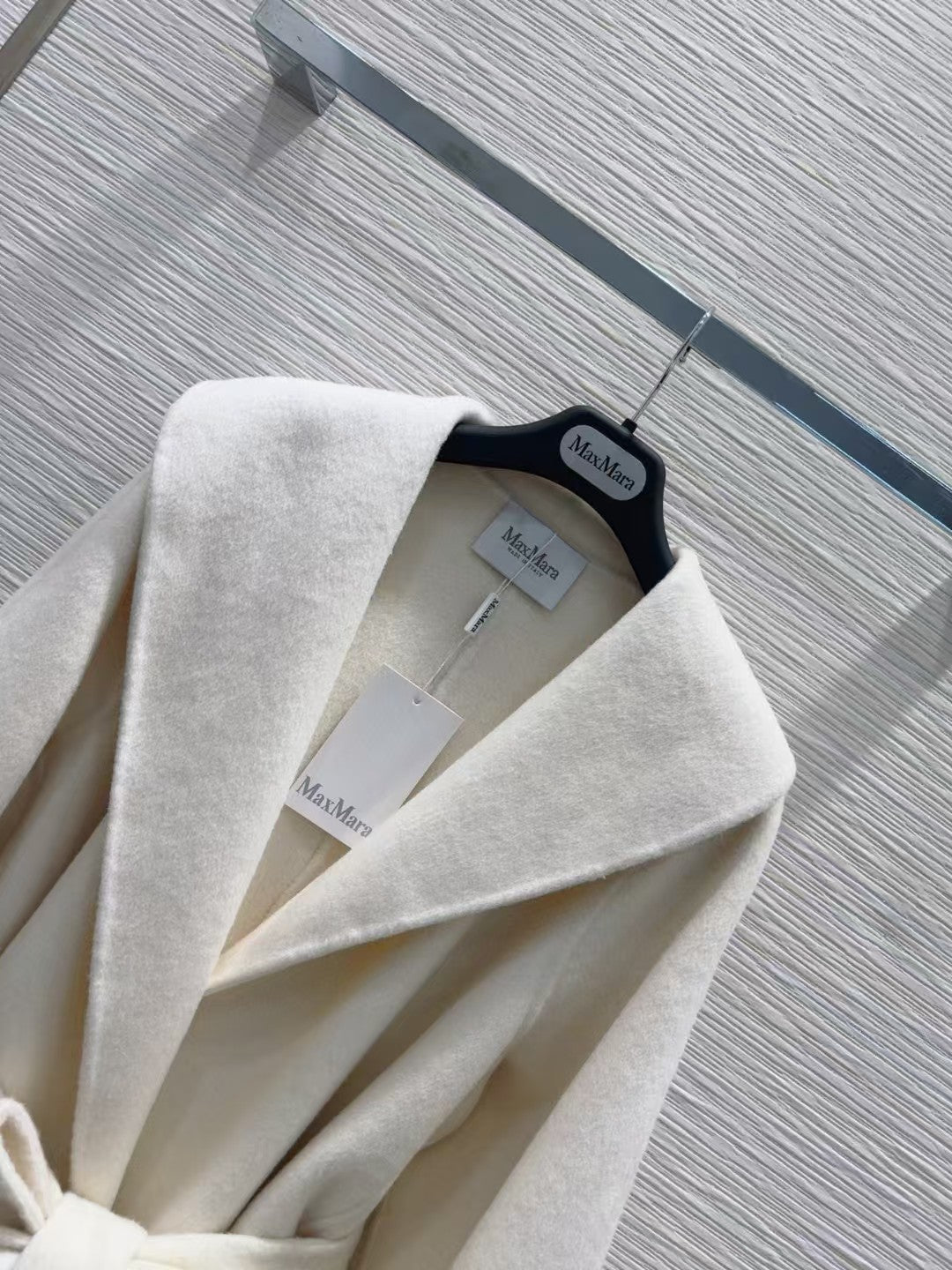 Max Mara Cream Coat Wool Cashmere