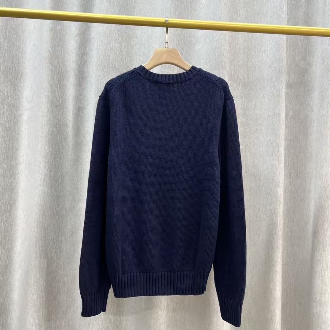 Polo Ralph Lauren Bear Sweat Navy Blue Cotton