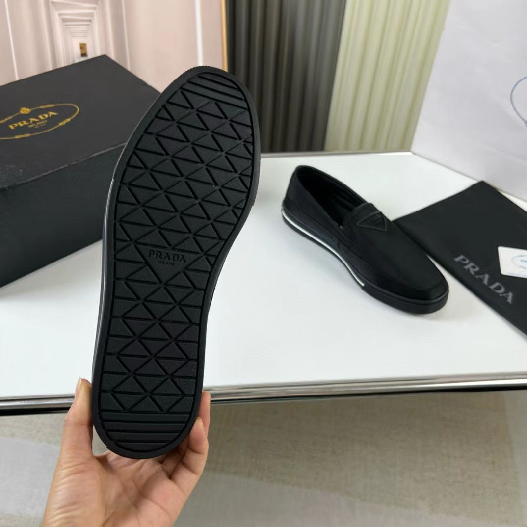 Prada Loafer Black Polyamide Rubber