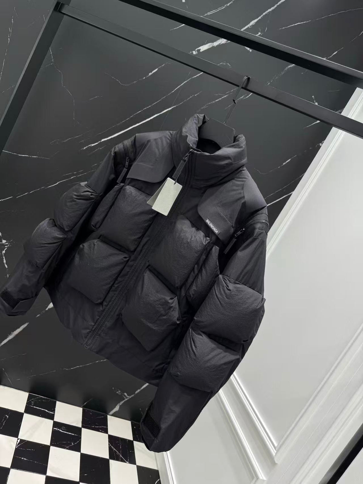 Balenciaga Jacket Black Polyester Down
