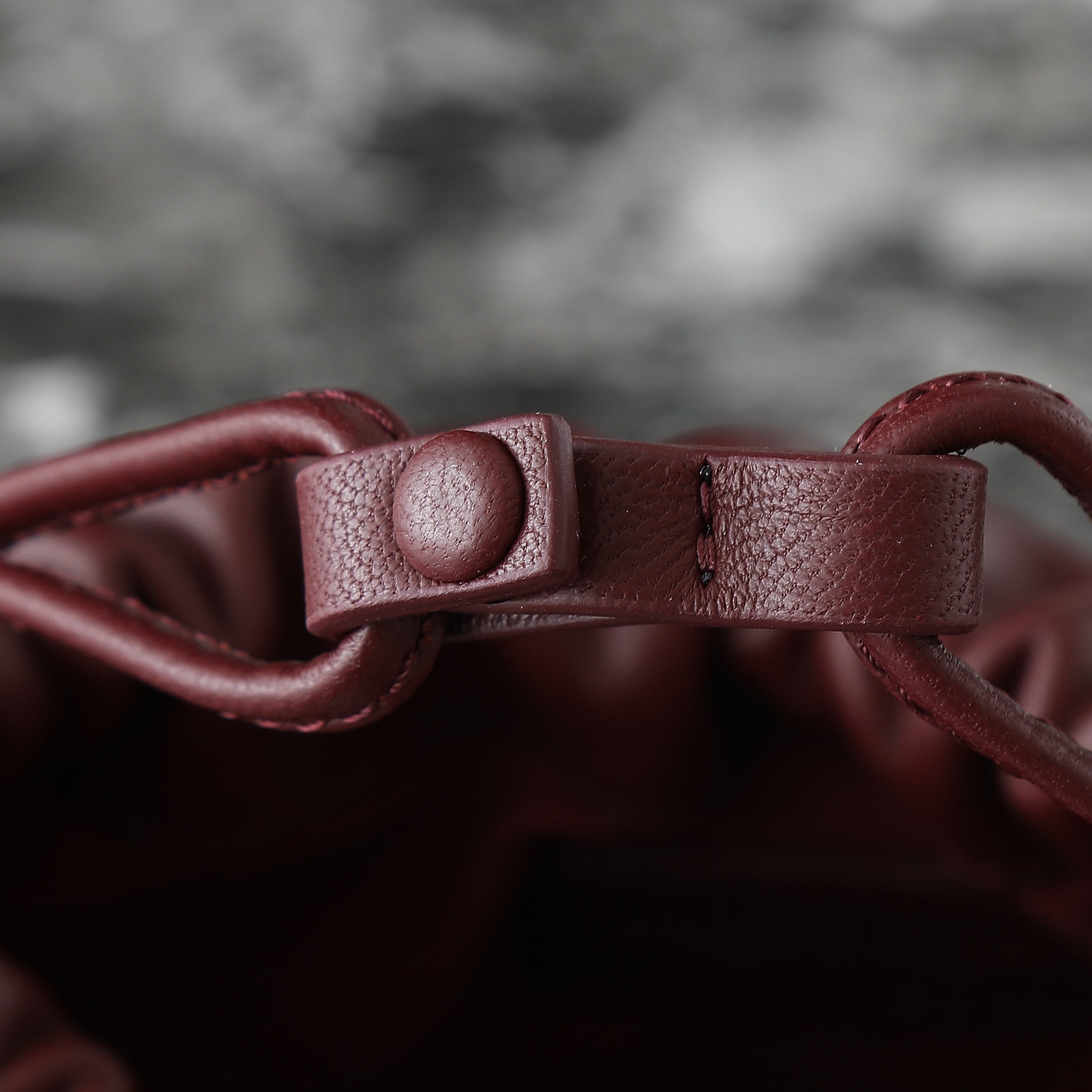 Bottega Veneta 2025 Dustbag Burgundy Calf Leather