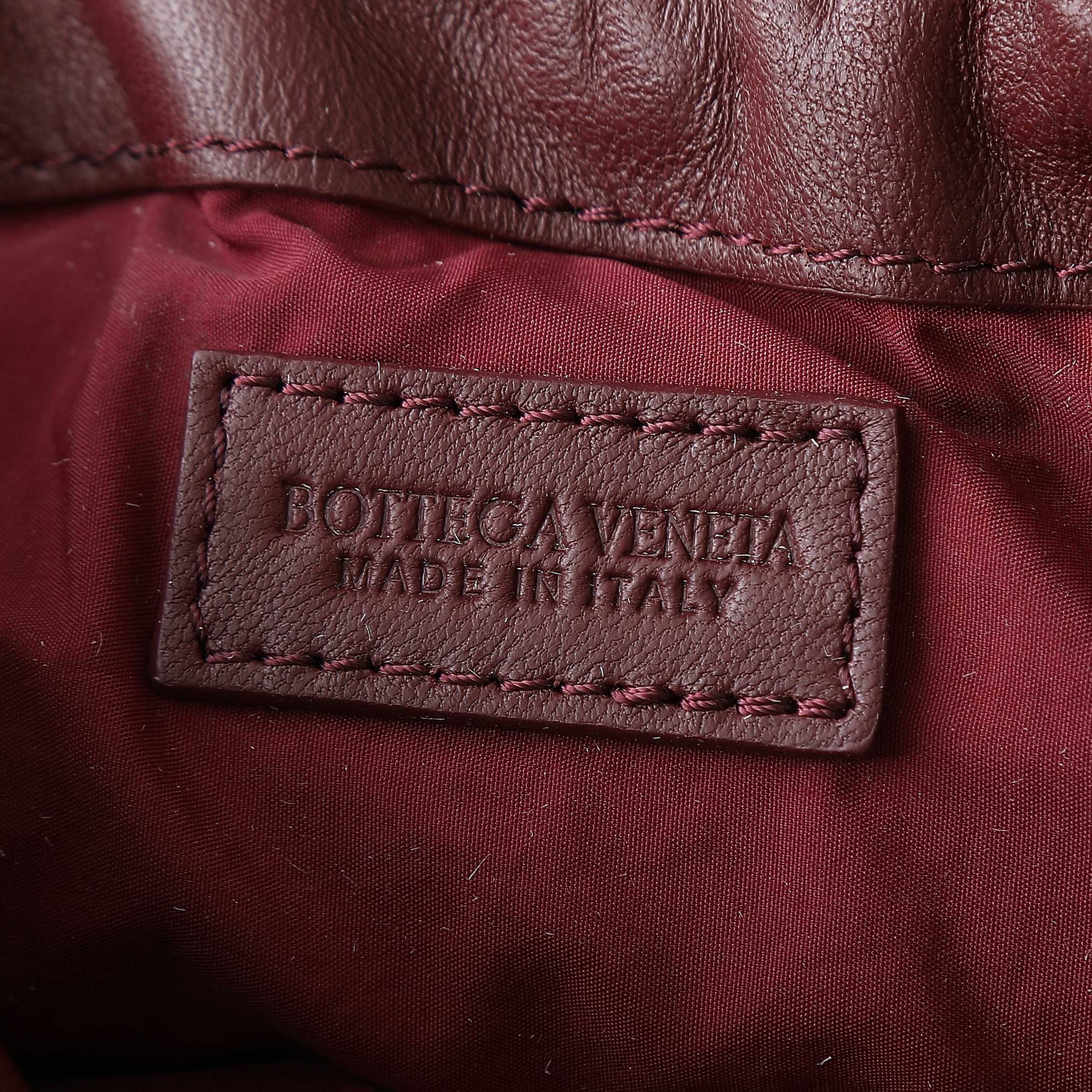 Bottega Veneta 2025 Dustbag Burgundy Calf Leather
