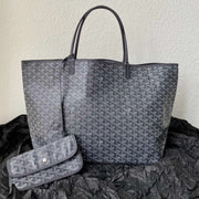 Goyard 2025 Saint Louis PM Tote Bag Grey Calfskin