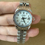 Rolex Pre-owned Lady-Datejust White Diamond Dial
