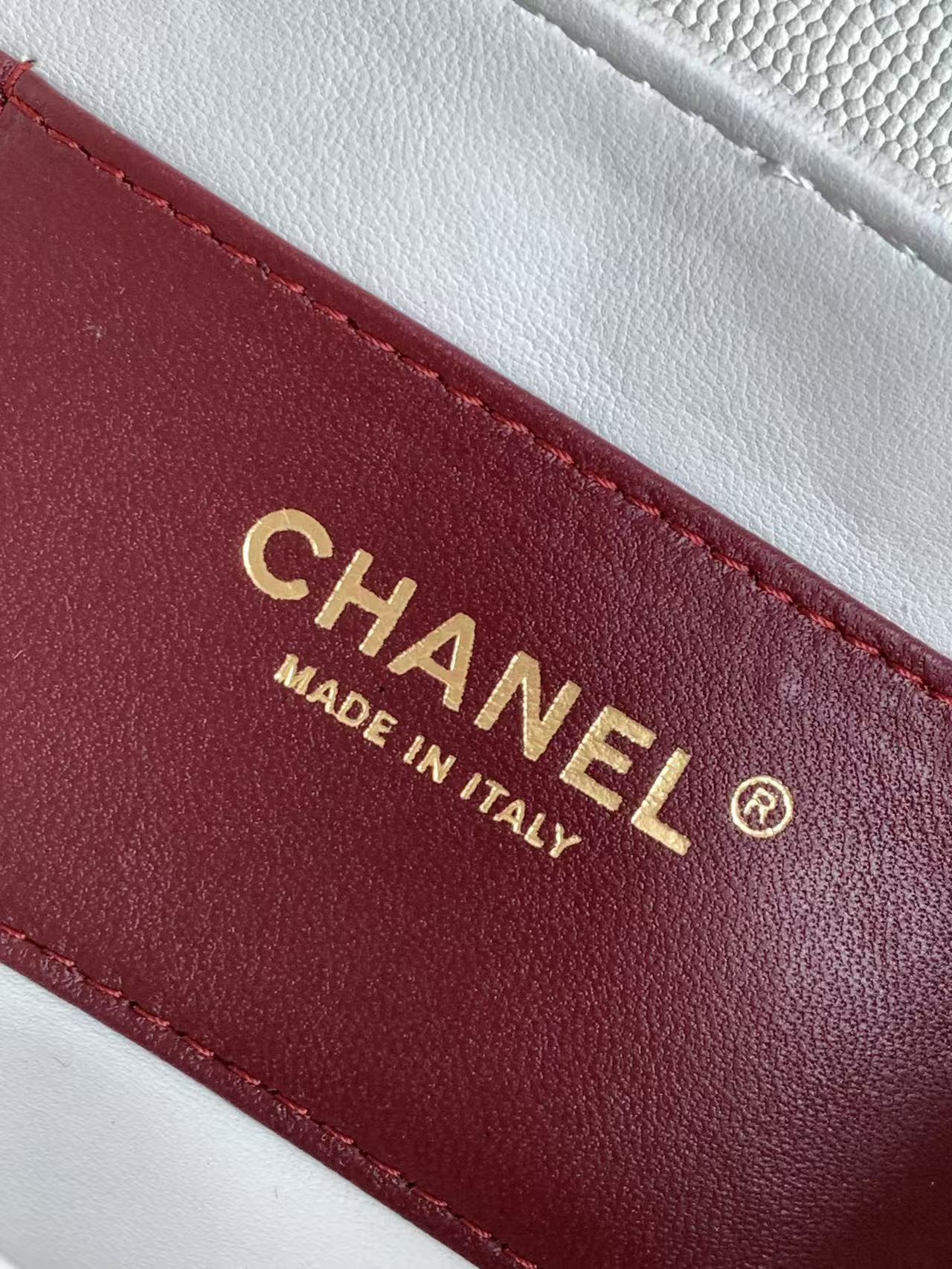 Chanel 2026 Bowling Ball Cylinder Bag White Caviar Leather