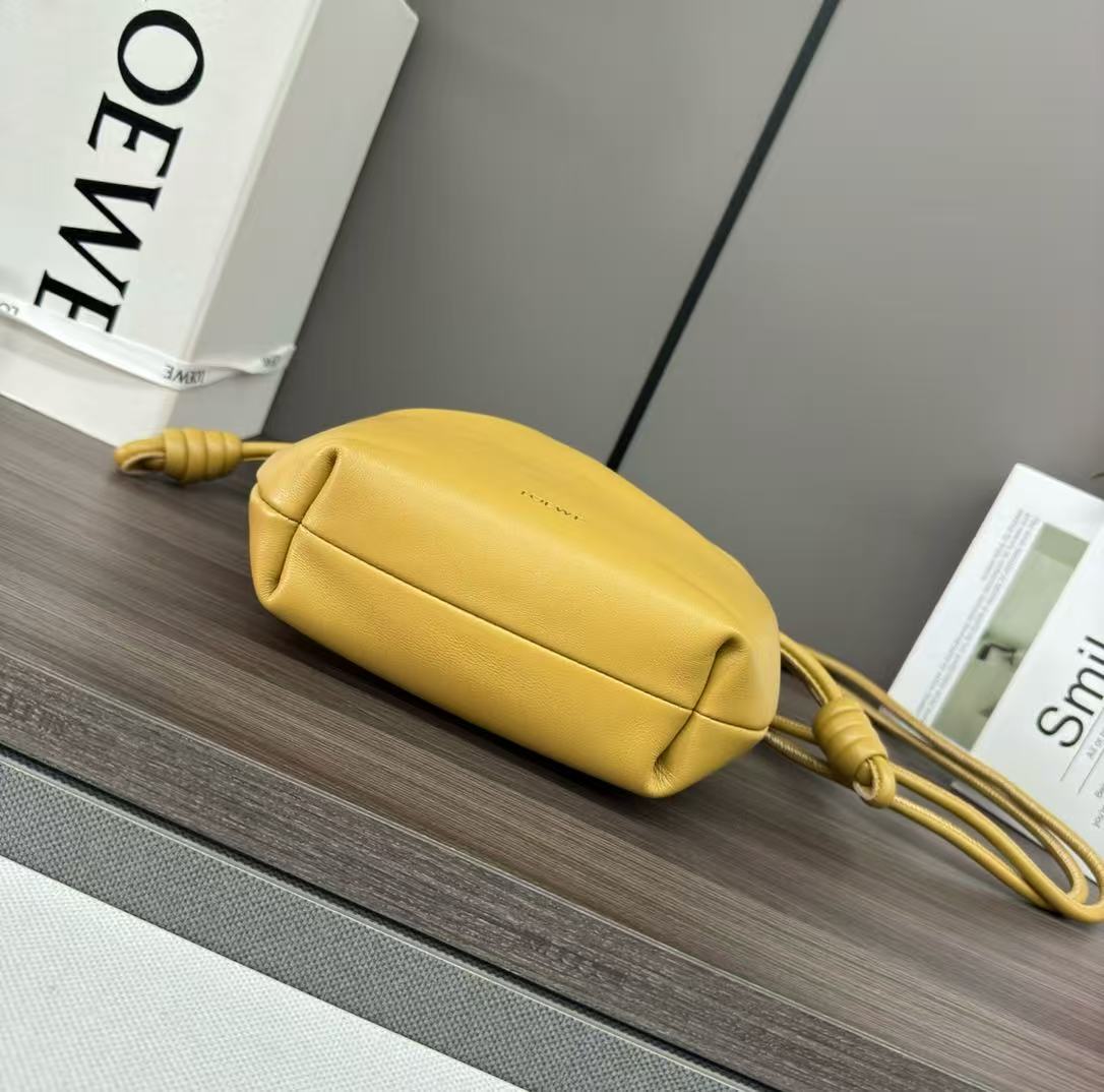 Loewe 2026 Flamenco Bag 23cm Yellow Calfskin