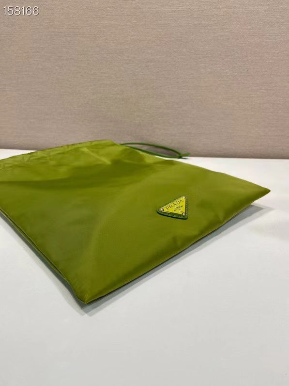 Prada 2026 Wish Drawstring Bag 35cm Re-Nylon