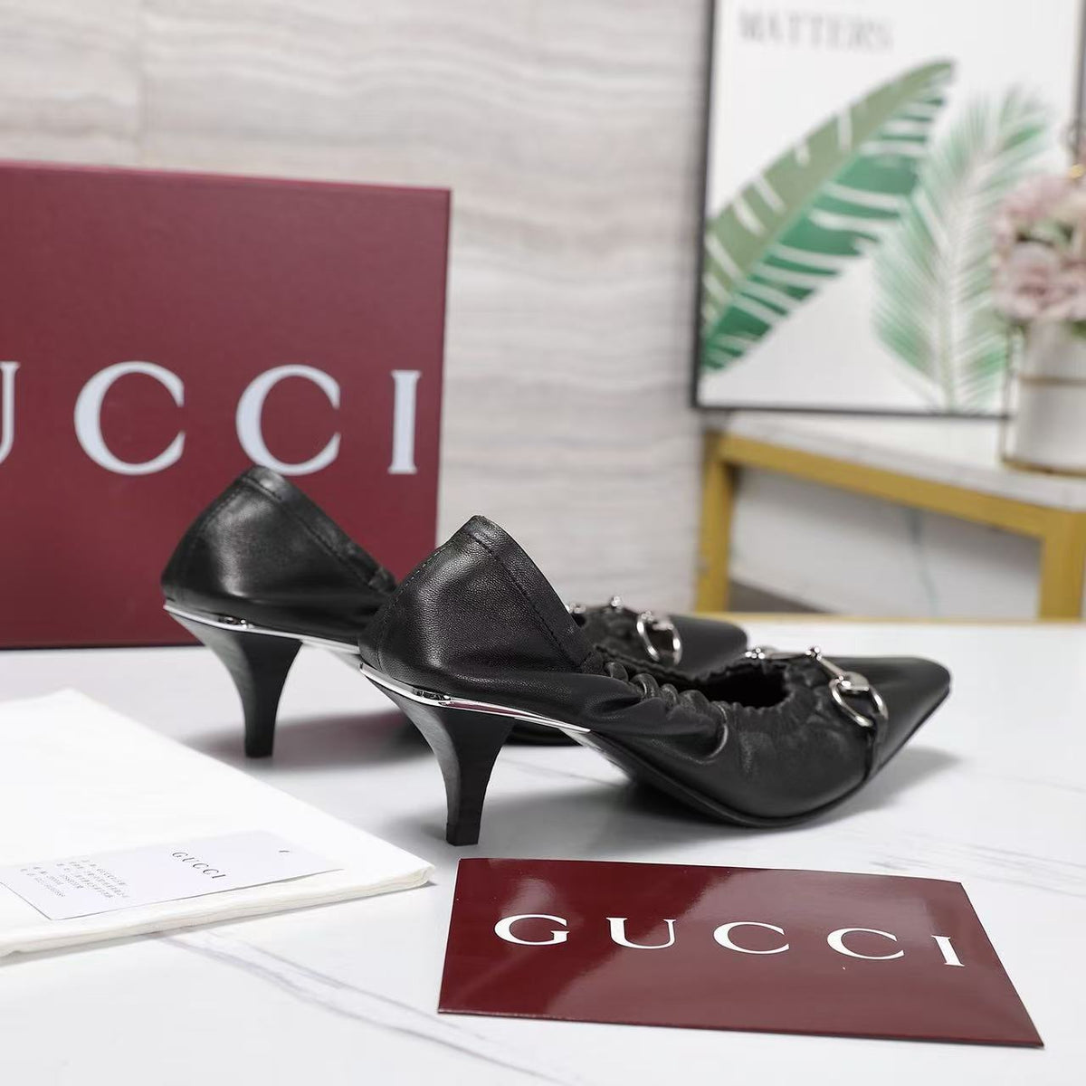 Gucci 2026 Vittoria Pump 55mm Suede Leather