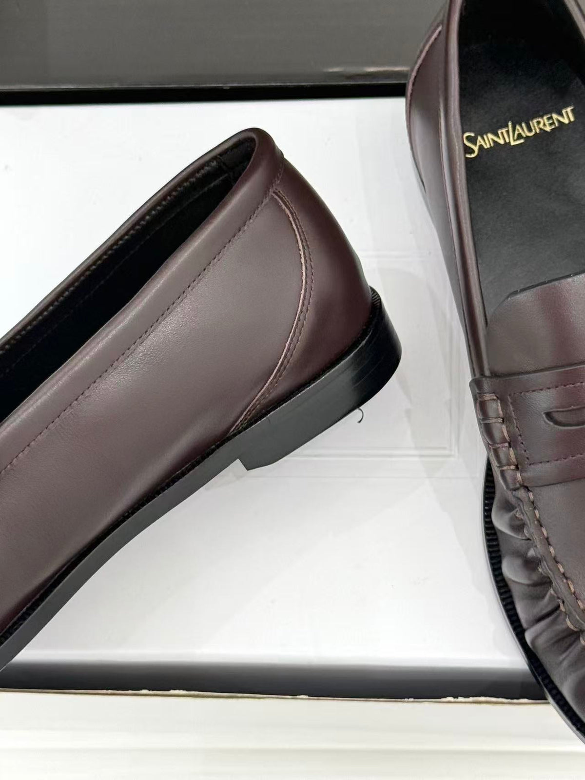 YSL 2026 Loafer Dark Brown Leather