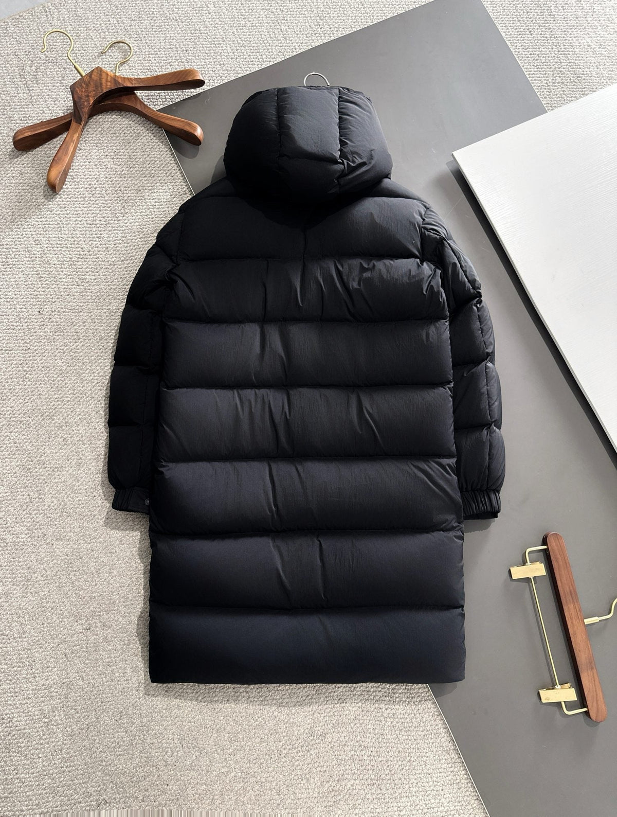 Moncler 2026 Hanoverian Long Down Jacket In Black