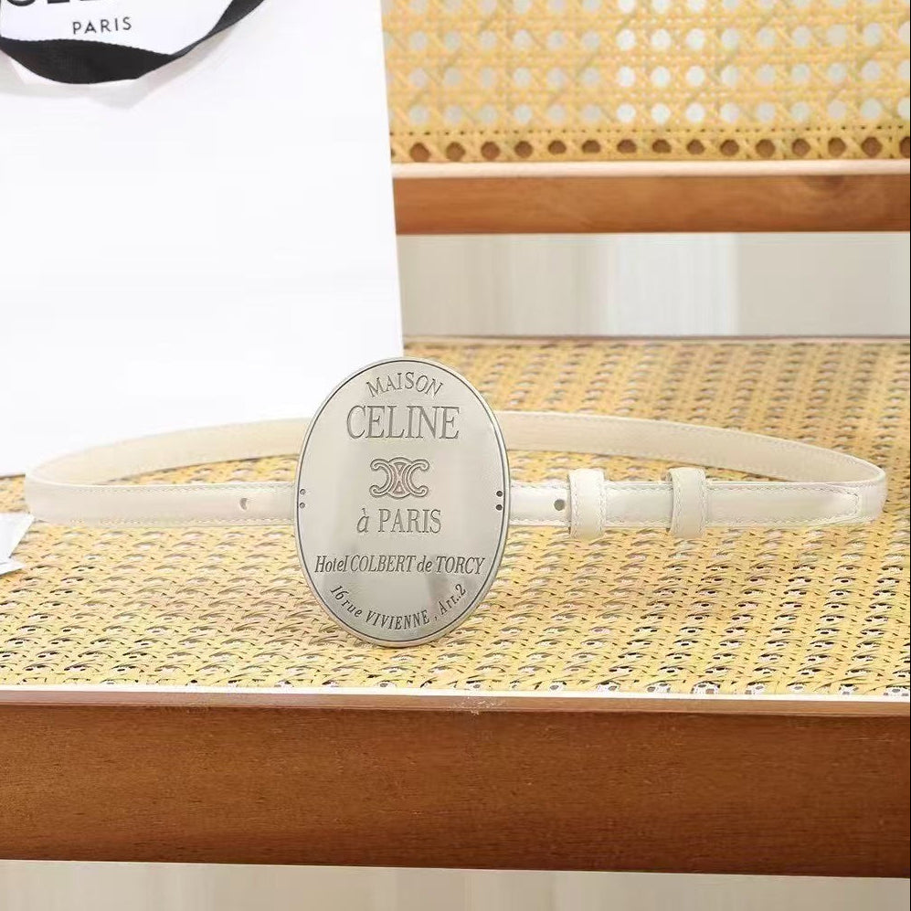 Celine 9cm Belt Buckle 1.3cm Width Calfskin