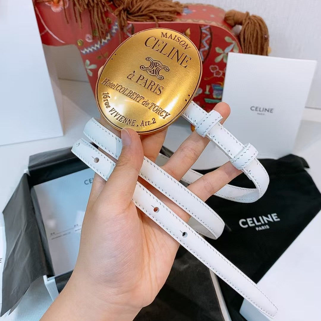 Celine 9cm Belt Buckle 1.3cm Width Calfskin