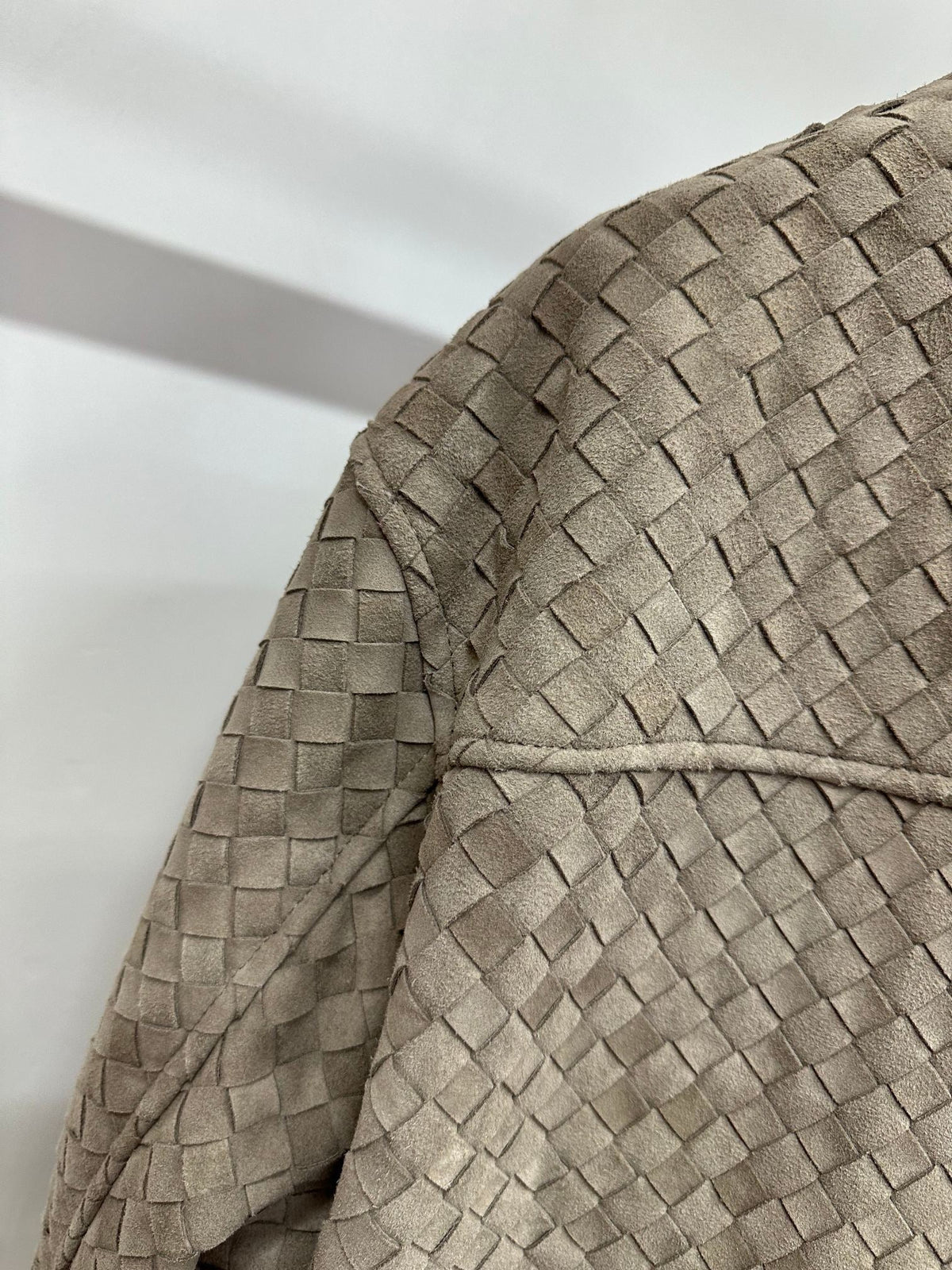 Bottega Veneta 2026 Intrecciato Blouson Jacket Suede