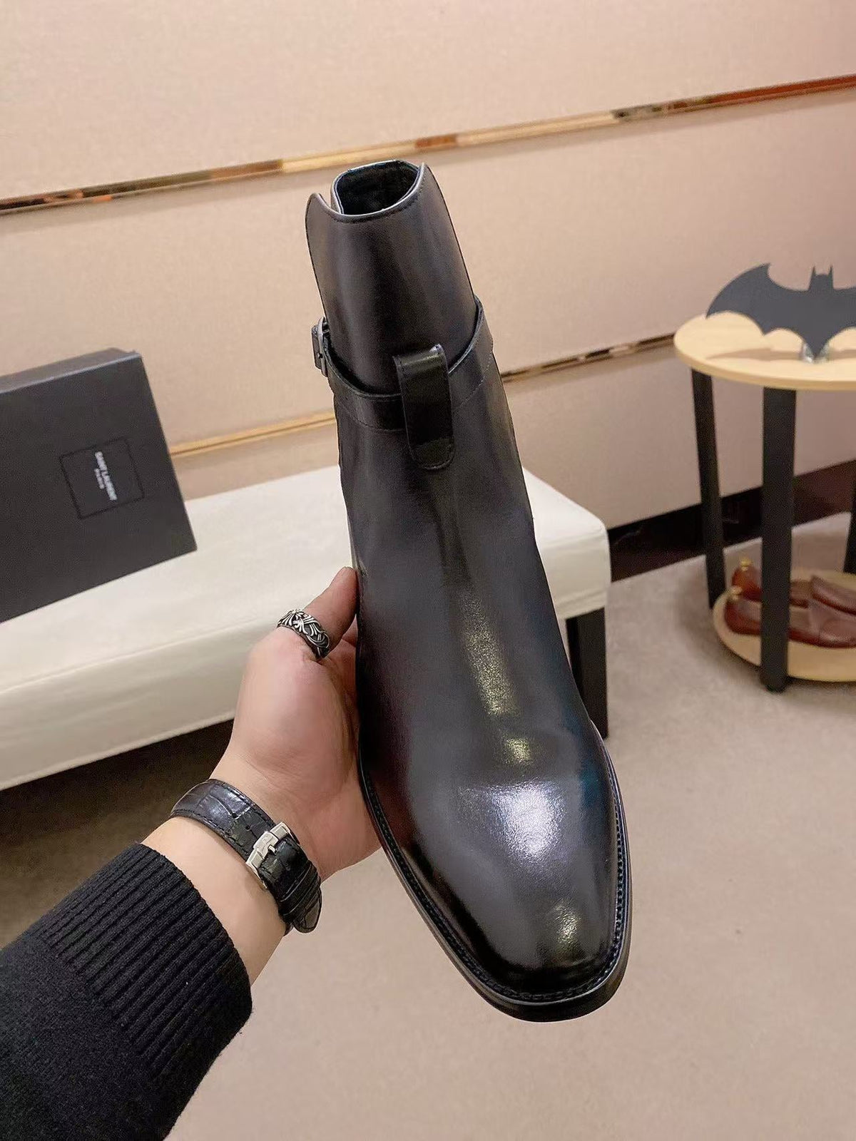 Saint Laurent 2026 Wyatt Jodhpur 30 Boot Suede