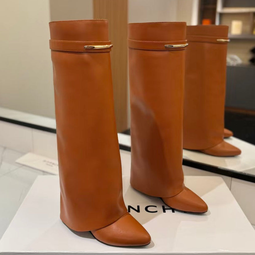 Givenchy 2026 Shark Pinch Boots Leather