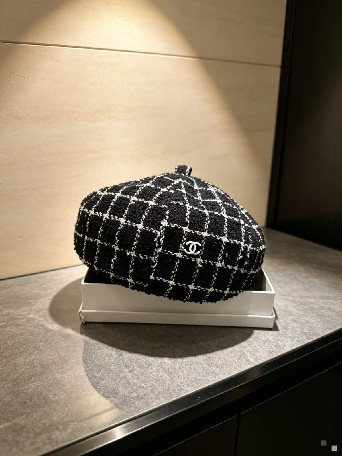 Chanel 2026 Beret Hat Tweed