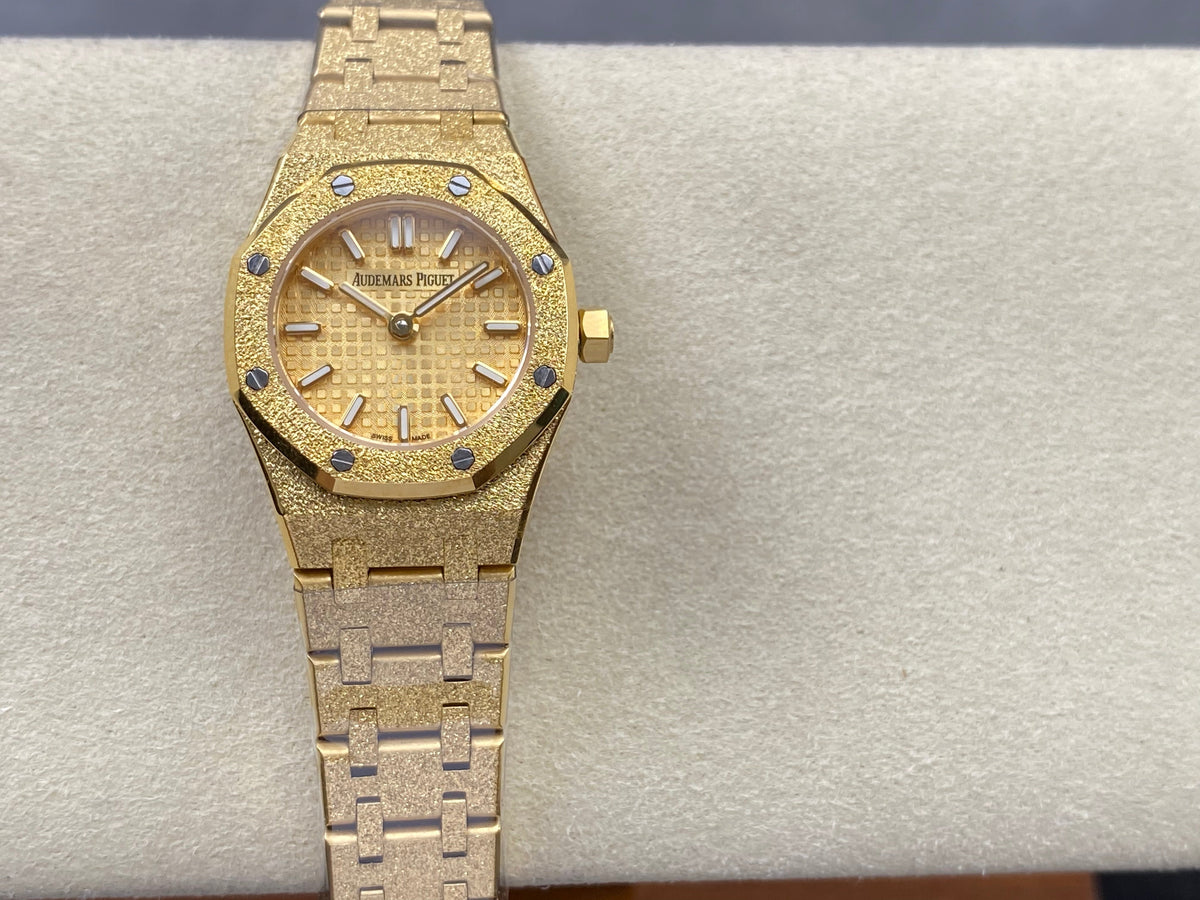 Audemars Piguet Royal Oak Mini Frosted Gold Dial