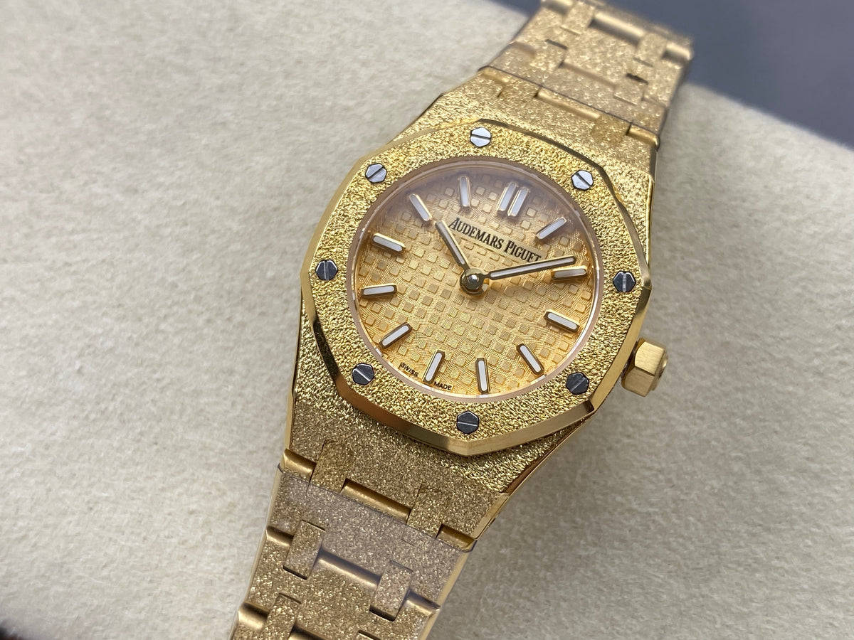 Audemars Piguet Royal Oak Mini Frosted Gold Dial