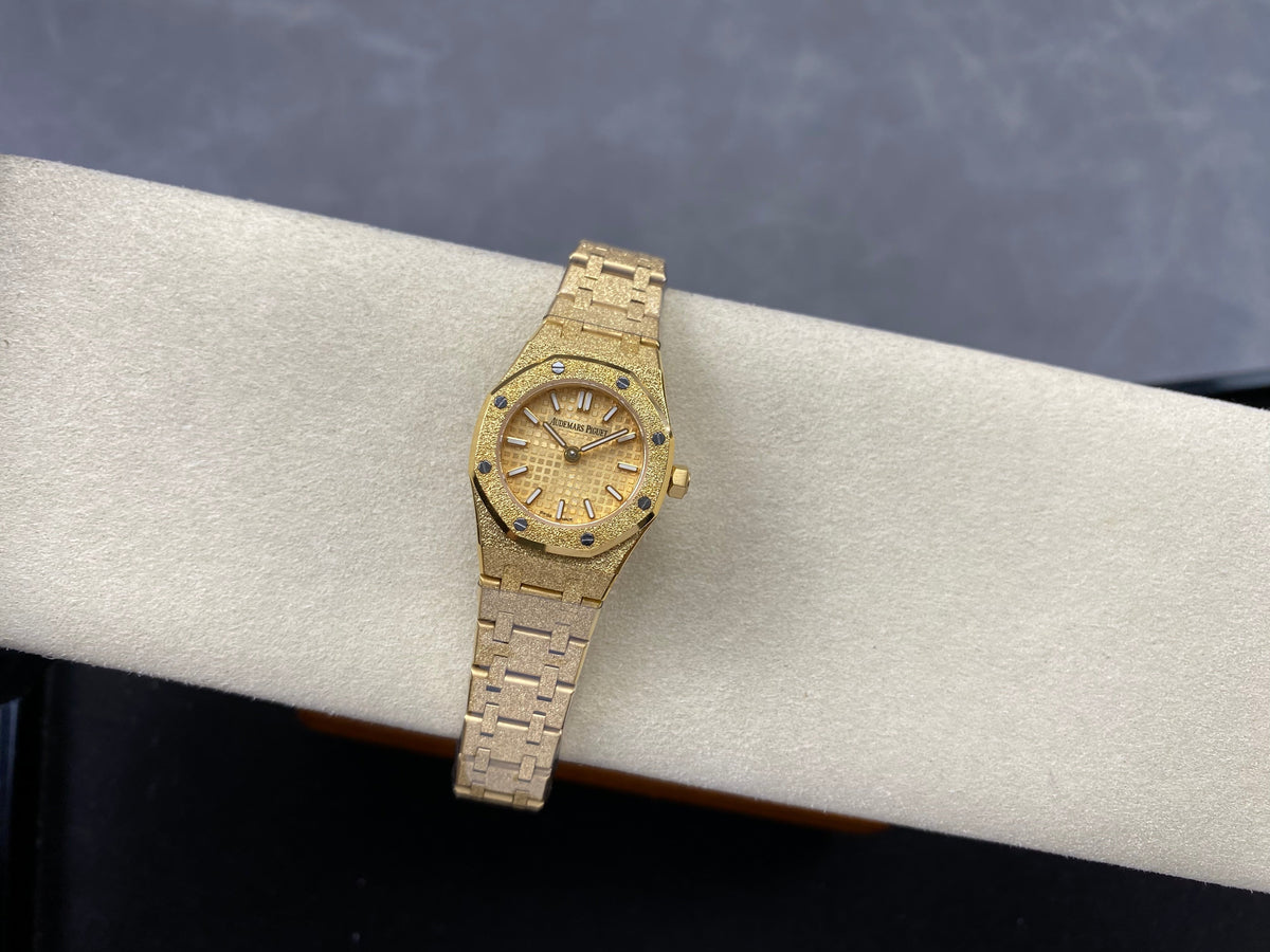 Audemars Piguet Royal Oak Mini Frosted Gold Dial
