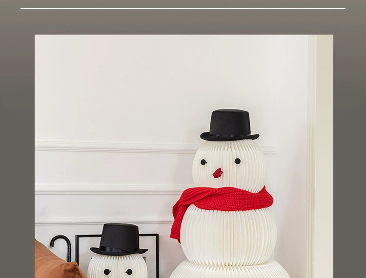 Christmas Paper Snowman Decoration