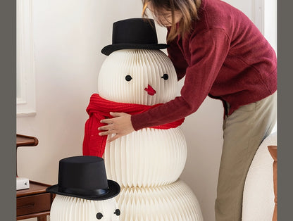 Christmas Paper Snowman Decoration