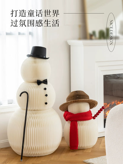 Christmas Paper Snowman Decoration