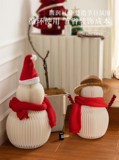 Christmas Paper Snowman Decoration