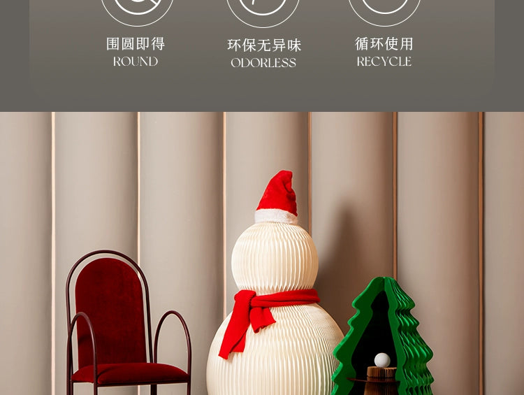 Christmas Paper Snowman Decoration