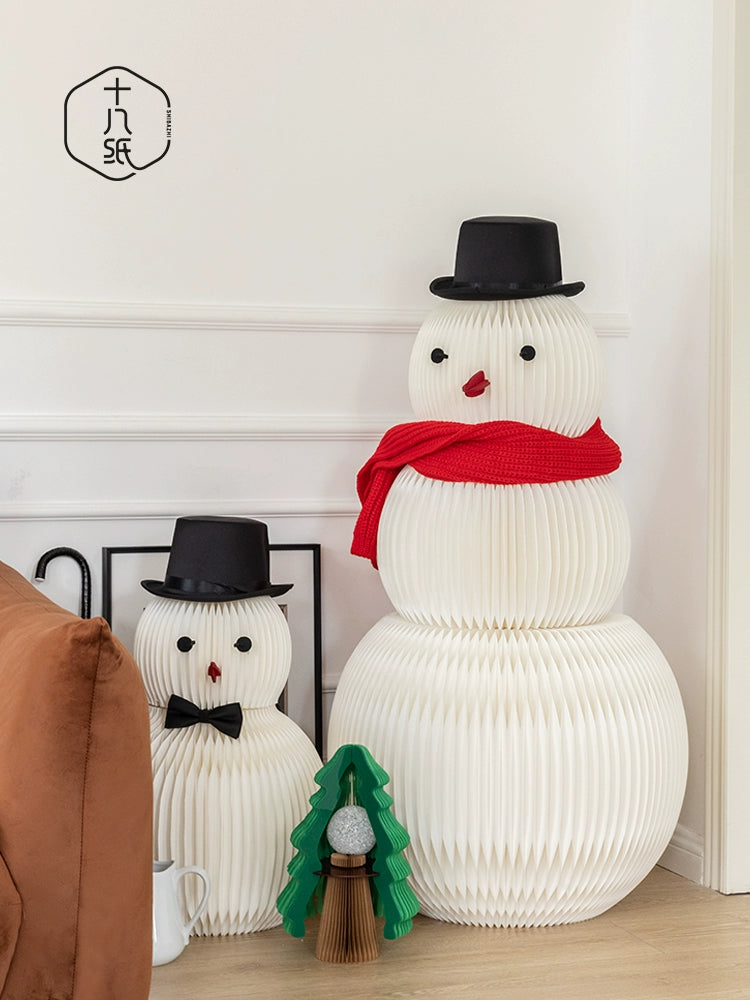 Christmas Paper Snowman Decoration