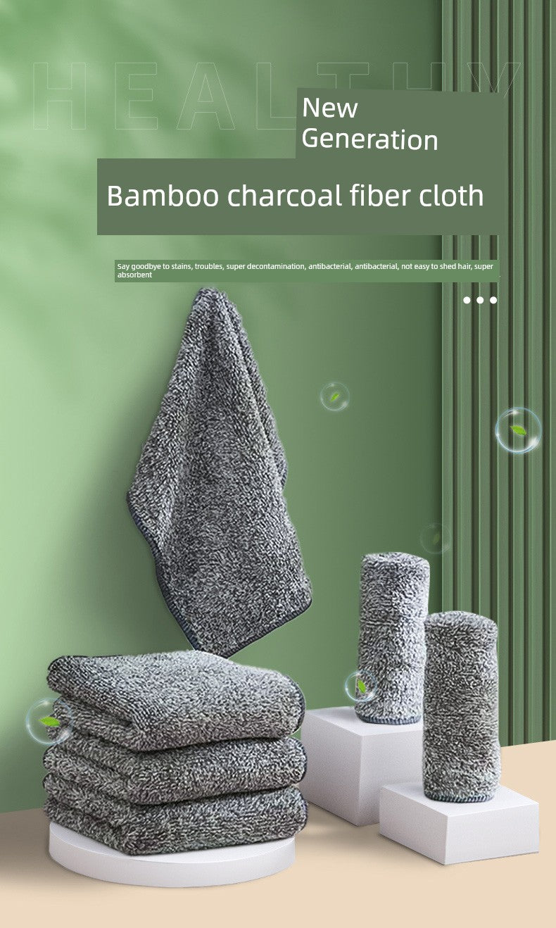 Kitchen Special Lint-Free Bamboo Charcoal Fiber Household Rag