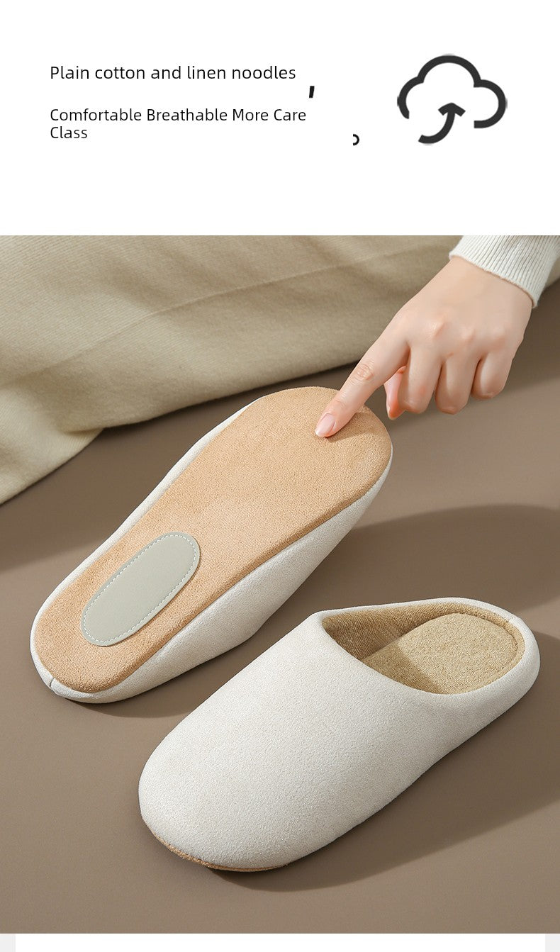 Japanese-Style Mute For Home Indoor Floor Slippers for Guests