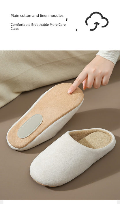 Japanese-Style Mute For Home Indoor Floor Slippers for Guests