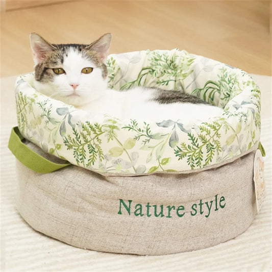 Warm Pet Sleeping Bed - 100% Cotton