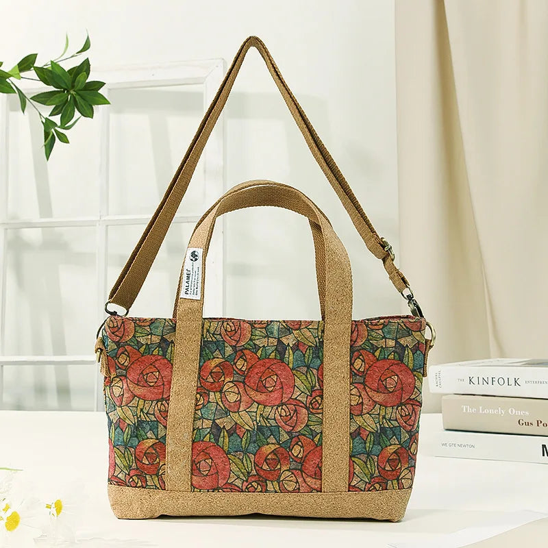 Natural Cork Handbag with Shoulder Strap