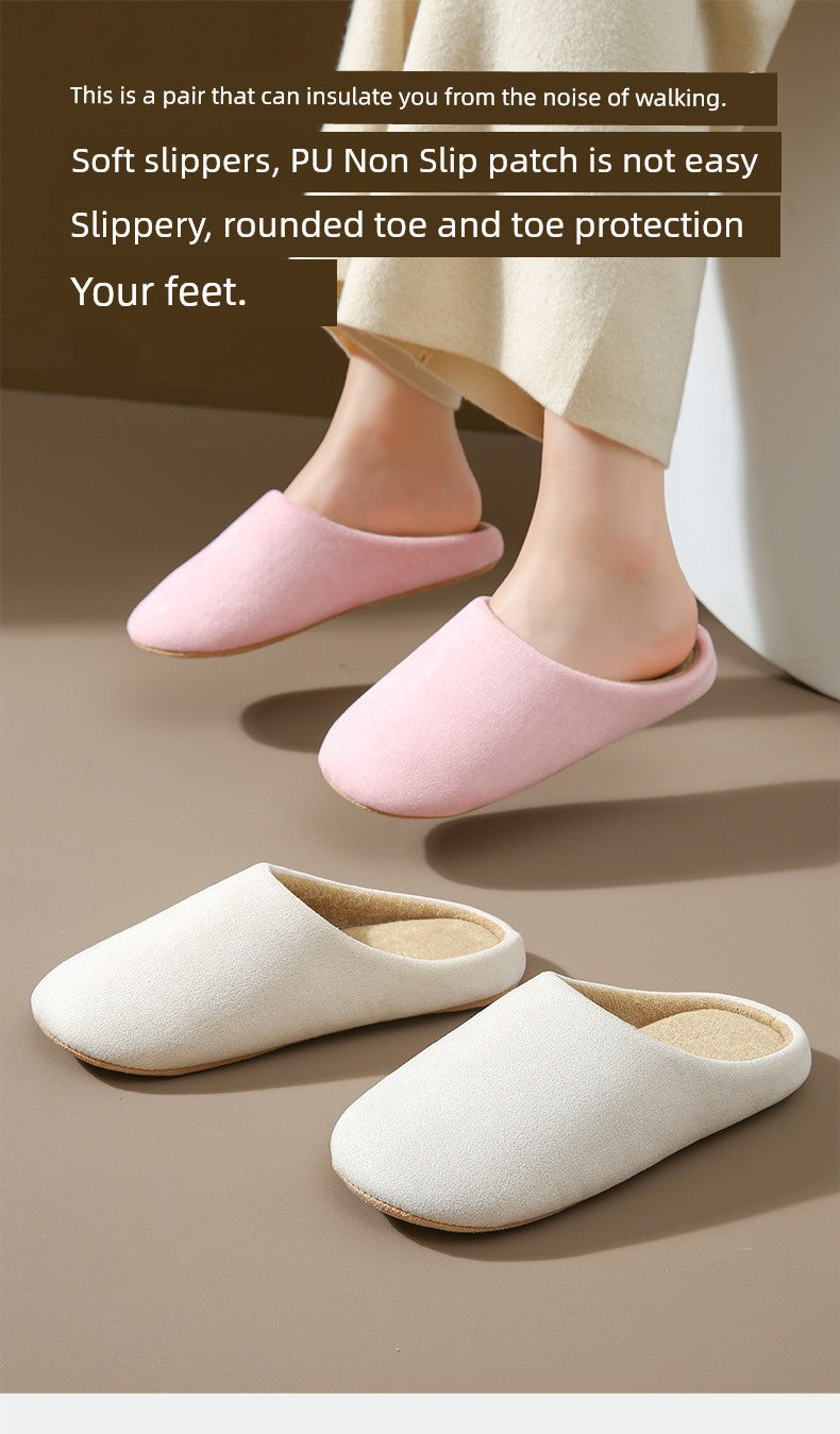 Japanese-Style Mute For Home Indoor Floor Slippers for Guests