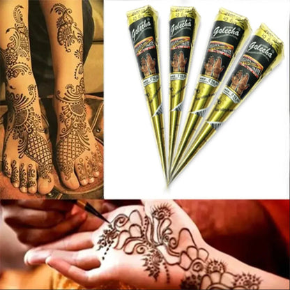 Organic Indian Henna Temporary Tattoo - Mehndi Paste