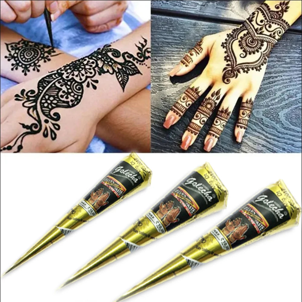 Organic Indian Henna Temporary Tattoo - Mehndi Paste