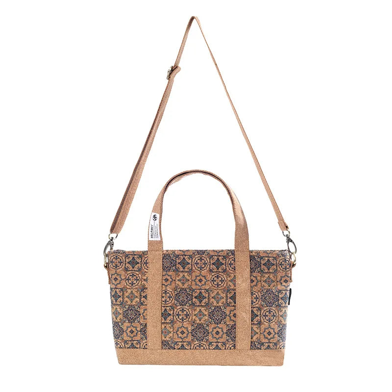 Natural Cork Handbag with Shoulder Strap