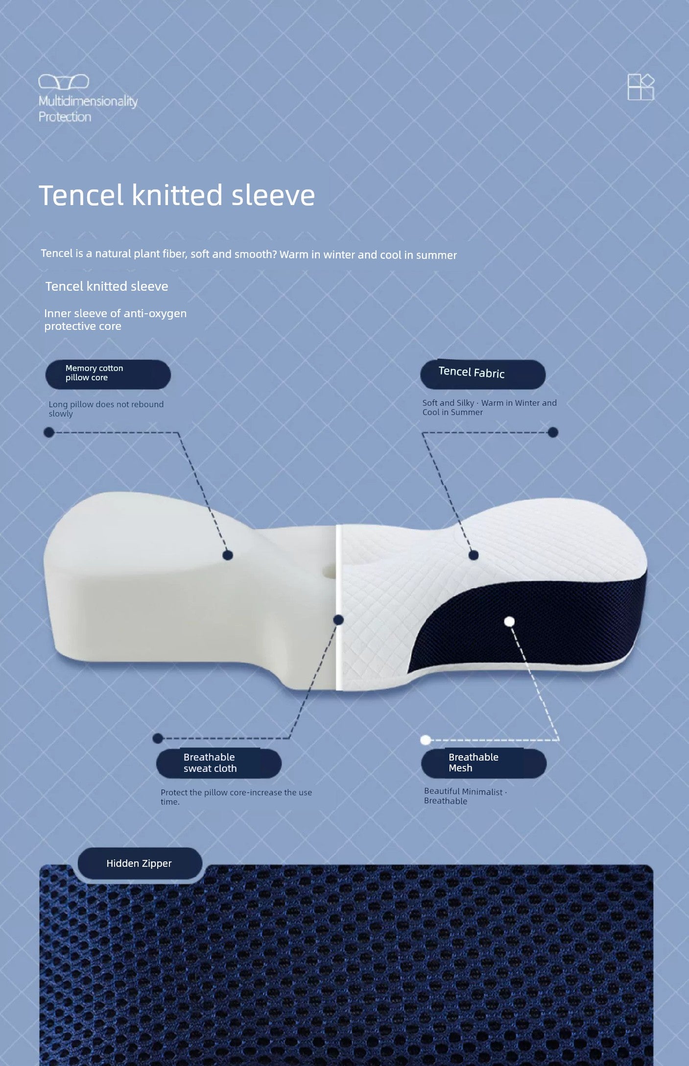 Cervical Spine Neck Pillow Repair Neck for Sleep