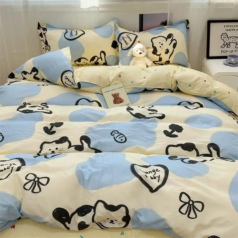 Bedding Set Quilt Cover Bed Sheet