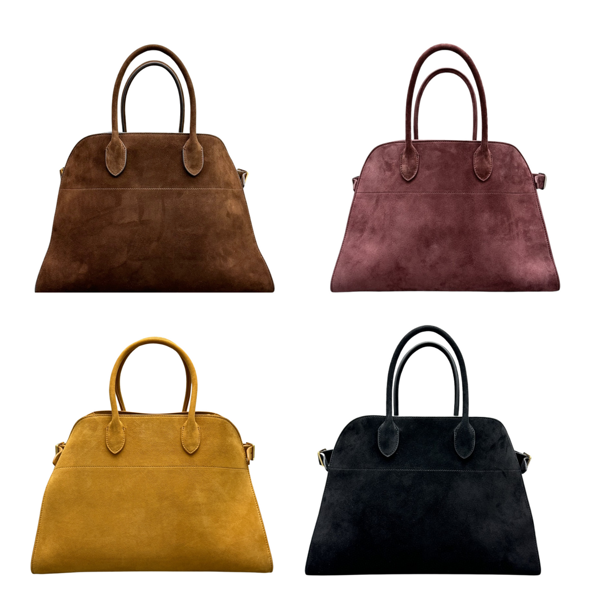 The Row Margaux 15 38cm Tote Bag In Suede