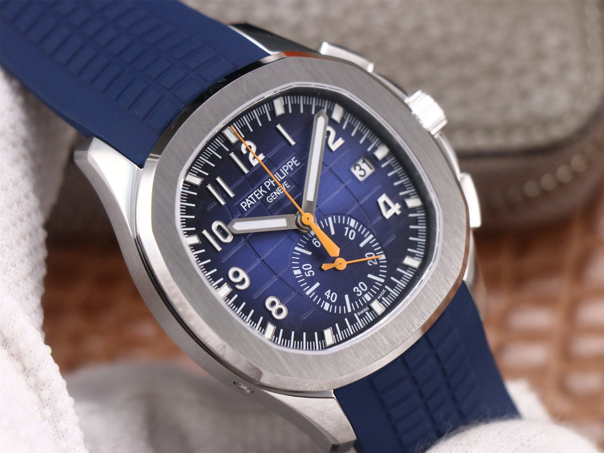 PATEK AQUANAUT CHRONOGRAPH STAINLESS STEEL BLUE
